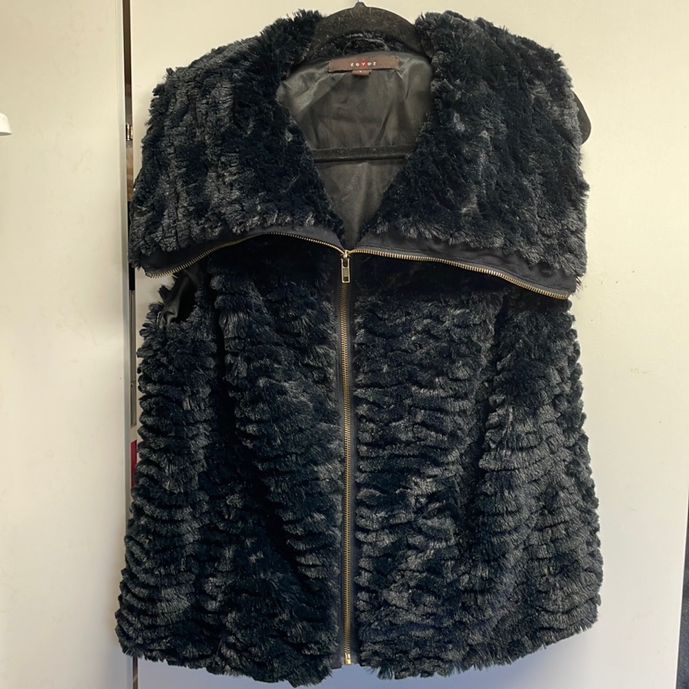 Faux fur vest